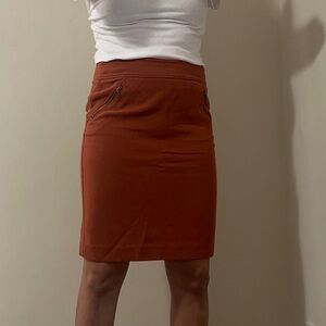 Loft Burnt Orange Skirt